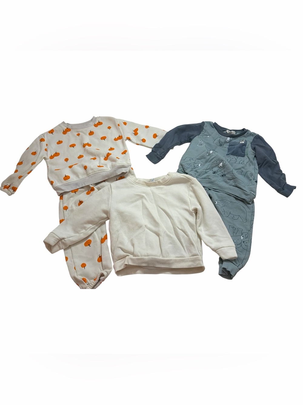 Old Navy And Rabbit Bear  - Baby Cotton Sweatsuit Five Piece Bundle 18-24m